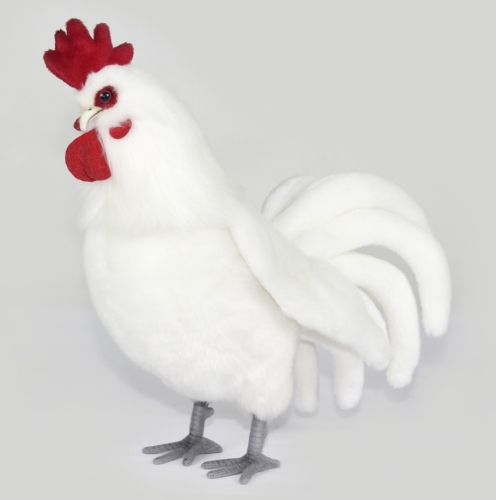 Soft toy HANSA White rooster (7222)