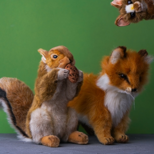 Мягкая игрушка Рыжая белка, H. 22 см, HANSA (3745) / Мягкие игрушки № 7