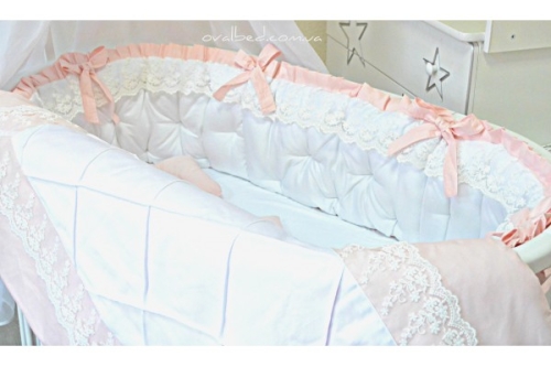 Ovalbed® Набор постельного белья Персиковый 3D сатин