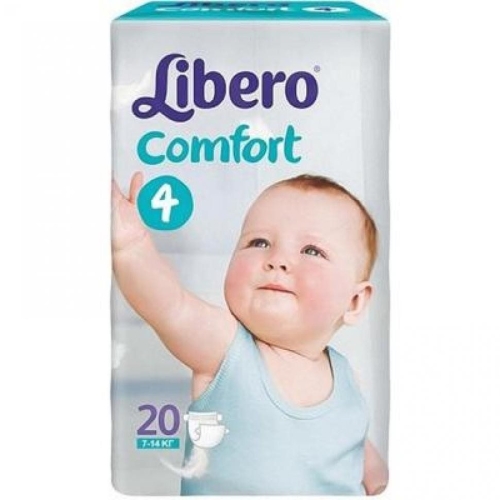 Baby diapers Libero Comfort 4 7-14 kg 20 pcs (7322540475135)