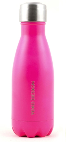 Isothermal bottle, 260 ml, MAT series, pink, Yoko Design™ France