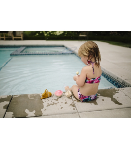 Игрушка прорезыватель для зубов Грибочек Спрут, Oli&Carol, натуральный каучук / Игрушки для купания № 5