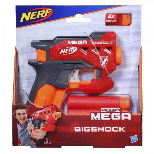 Бластер Nerf Мега Бигшот, Hasbro, 2 стрелы, арт. A9314