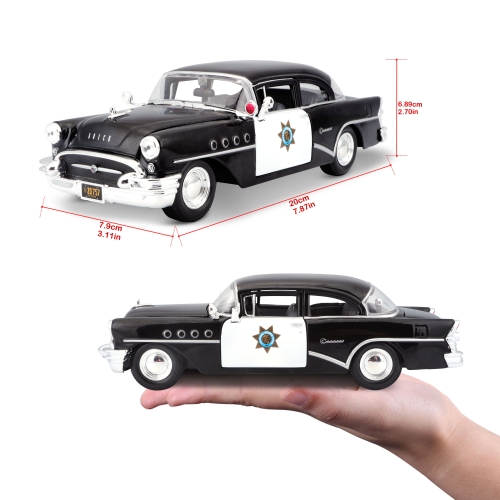 Car model Buick Century 1955, Maisto, 1:26, black, art. 31295 black / Toy Transport № 8 Kids Republic Car model Buick Century 1955, Maisto, 1:26, black, art. 31295 black / Toy Transport № 8