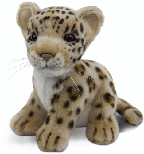 Realistic Plush Toy Baby leopard, 18 cm, art. 3423