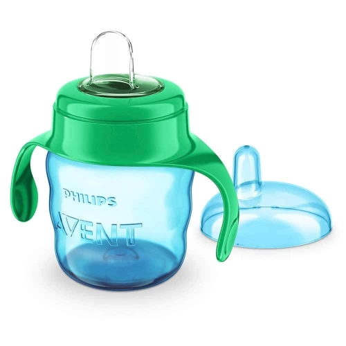 Чашка с мягким носиком и ручками Avent 200 мл 6 мес + , Philips Avent [SCF551/00] Англия / Поильники № 3
