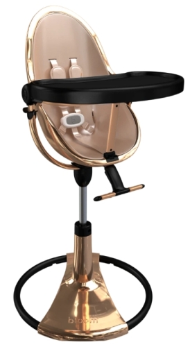 Стульчик детский Bloom Fresco ROSE GOLD BLACK (с вкладышем Gold Rosa) США / Стульчики для кормления