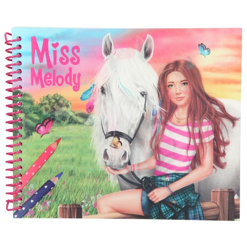 Miss Melody Подарочный творческий альбом раскраска Dress Your Horse