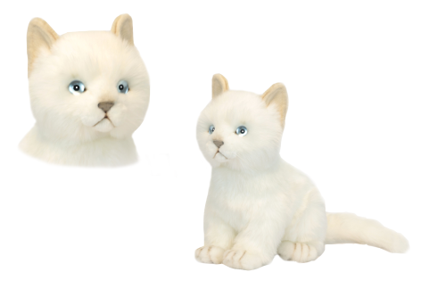 Мягкая игрушка Белый котёнок, Hansa, 24 см, арт. 2566
