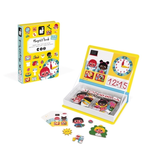 Magnetic book Learning to name the time, Janod [J02724] / Age 4-8 Years № 3