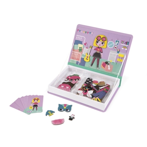 Magnetic book Dresses for girls, Janod [J02718]