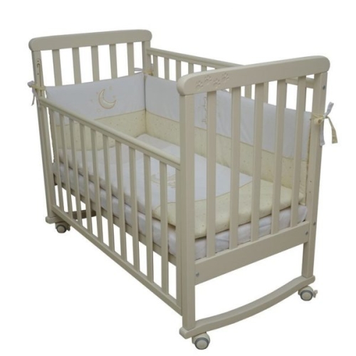 Baby bed Veres™ Sonya LD12 without wheels, on legs (weak bone), art. 12.1.1.7.04