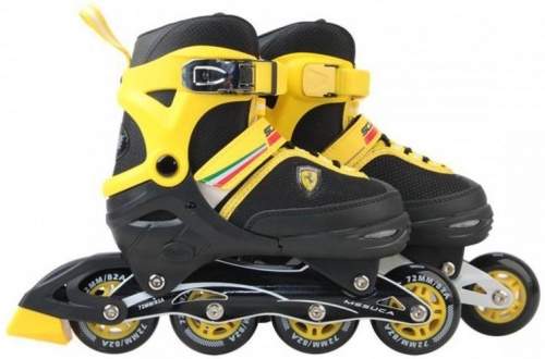 Ferrari® Adjustable Roller Skates yellow size 30-33 (FK16), Italy