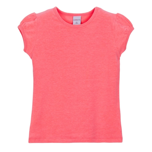 Children T-shirt Lovetti with short sleeves for 1-4 years Neon Fuchsıa (9286) / Clothes for Kids