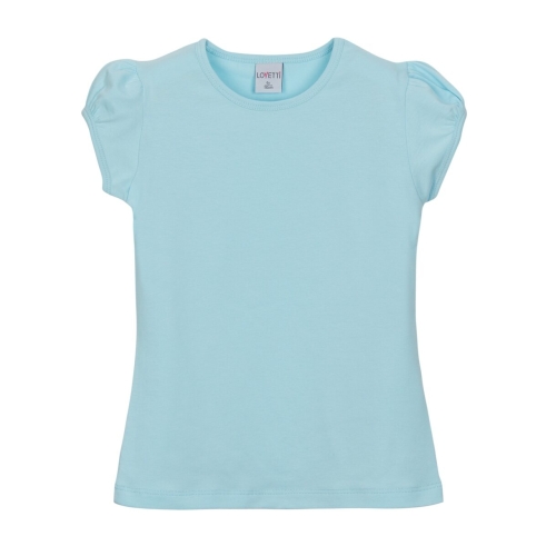 T-shirt Lovetti with short sleeves for 5-8 years Baby Blue (9284)