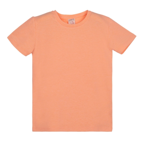 Lovetti children T-shirt with short sleeves for 5-8 years Neon Aprıcot (9277) / Clothes for Kids