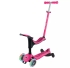 Самокат серии GO UP SPORTY 360 фуксия, до 20-50кг 1+, колеса с подсветкой, Globber (11420)