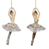 Christmas tree decoration Ballerina in a white tutu in assortment height 14cm, GoodWill (MC38287)