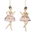 Christmas tree decoration Ballerina in a pink tutu in assortment height 12cm, GoodWill (MC38360)