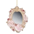 Christmas tree decoration Mirror with flowers height 12cm, GoodWill (MC38374)
