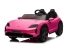 Детский электрический игрушечный автомобиль Porsche Taycan Turbo S двухместный, розовый, ROLLZONE (78960)