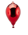 Ялинкова прикраса Повітряна кулька червона висота 24см, Enzo De Gasperi (EDG Italy) 57815