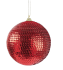 Куля новорічна ялинкова червона діаметр 10см, Enzo De Gasperi (EDG Italy) 78347