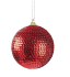 Куля новорічна ялинкова червона діаметр 8см, Enzo De Gasperi (EDG Italy) 78408
