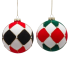 Куля новорічна ялинкова Іскри свята чорно-біла діаметр 10см в асортименті, Enzo De Gasperi (EDG Italy) 48245