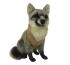 Plush Toy Sitting gray fox, L. 30cm, HANSA (7865)