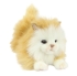 Мягкая игрушка Котенок коричнево-белый, лежащий, L. 25см, HANSA (8232)