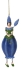 Sandbox Pendant Girl-grape hyacinth 5x4x14cm, Meander (60357)