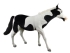 Plush Toy Horse black and white, length 240cm, Hansa (0884)