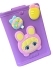 Kids silicone case-handbag on a string Lilac, Walkie Talkie (09647)