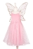 Clothes for Kids Rosanna dress with pink wings, size 98-104 cm, Souza (100810)