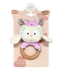 Toy - a rattle with a wooden rodent owl Mia, ELFIKI (04876)