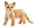 Plush Toy Red cat, standing, length 30cm, Hansa (72304)