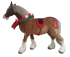Animated Plush toy Brown and white horse length 230cm, Hansa (0908)