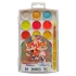 Watercolor 12+3+3 col. pearl,, fluor,, class., z/p, plastic, RUDIX, Gamma (18463)