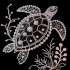 Painting with pearls Strateg Sea Turtle 20x20 (ZZH2020-1)