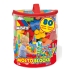 Kids designer with large parts Blocks (80 pcs) in a bag, red, Molto (12461)