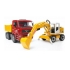 Toy set. MAN TGA dump truck and articulated road loader FR 130, Bruder (27520)