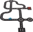 Set of racing cars Road + 2 cars, Goki (38121)