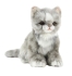 Мягкая игрушка Жаккардовый серый котенок, сидящий высота 19см, Hansa (70638)