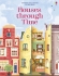 Детская книга с наклейками Houses Through Time Sticker Book, Usborne, английский 5+ лет 44 стр