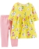 Carters Комплект дитячий сукня та легінси Жовті квіти 12M (72-76 см)