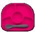 Тарелка на присоске Yümi, BBluv, с ложкой, розовая, арт. B0153-P