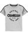 OshKosh Футболка дитяча з назвою бренду колір сірий 12M (72-76 см)