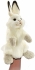 Мягкая игрушка на руку Белый кролик, Hansa, 34 см, арт. 7156