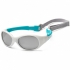 Детские солнцезащитные очки Koolsun бело-берюзовые серии  KS-FLWA000( размер 0)+